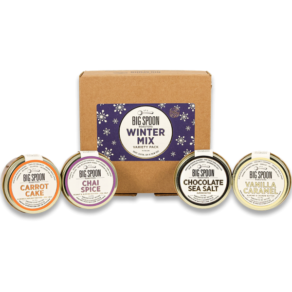Mini 3oz Winter Mix Variety Pack - Carrot Cake, Chai Spice, Chocolate Sea Salt, Vanilla Caramel